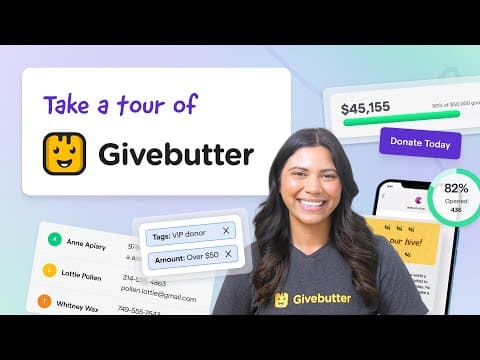 Givebutter Demo  - An inside look at the most loved fundraising platform for Nonprofits