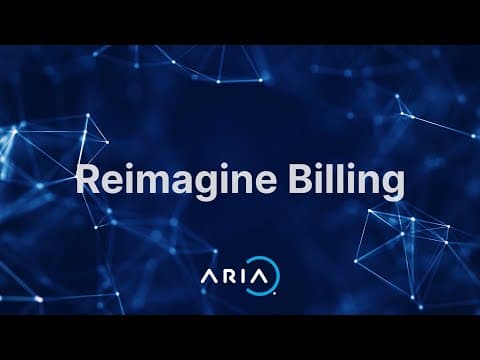 Reimagine Billing with Aria Billing Cloud