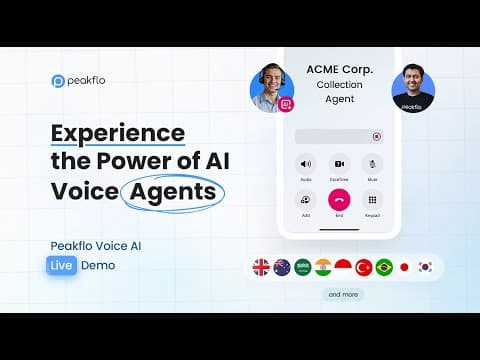 Peakflo AI Voice Agents | Live Demo