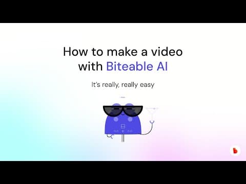 How to make a video with Biteable AI | Biteable
