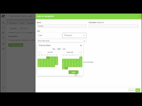 Building Management: heating schedules & holiday exceptions tutorial