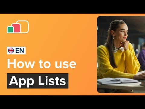 How to Create and Share App Lists