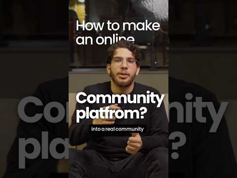 How to create an online community! #ai