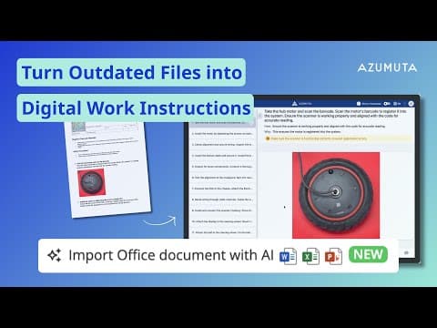 Azumuta Intelligence Turns Outdated Formats into Digital Work Instructions