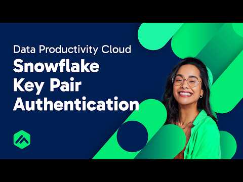 Snowflake Key Pair Authentication | Data Productivity Cloud