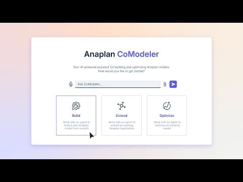 Anaplan CoModeler