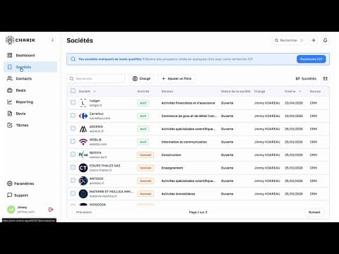 Demo rapide de Charik (avril 2026)