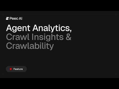 Agent Analytics - Peec AI