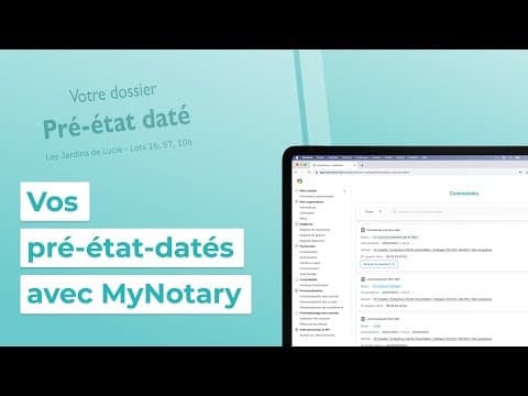 Vos pré-état-datés en moins de 48h pour seulement 50€ HT avec MyNotary