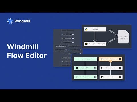 Windmill.dev Demo - Flow Editor